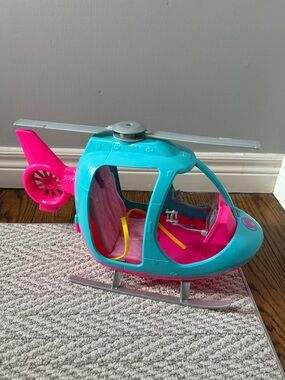 Barbie Teal and Hot Pink Play Helicopter